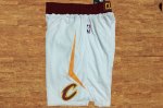 NBA Cleveland Cavaliers nike shorts Blanc